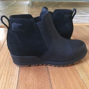 SOREL Evie Pull-On bootie, black, size 7, new condition